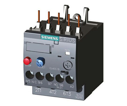 Siemens サーマルリレー Sirius Innovationシリーズ 3RU 5.5 → 8 A 3 kW 3RU2116-1HB0 販売単位：1個