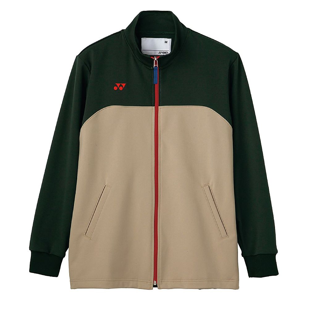 YONEX（トンボ） Mケアワークジャケット カーキ×ベージュ 4L（身丈77cm） CY106-47 4L 販売単位：1枚