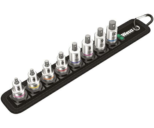 Wera 差込角3/8SQ ヘックスプラスビットソケットセット 8点 003971 販売単位：1セット(8点入)