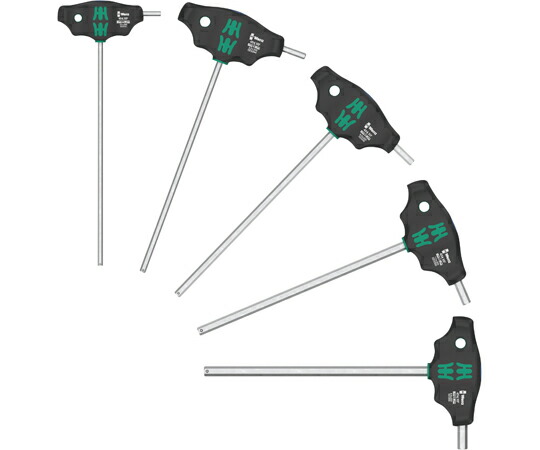 Wera T手持ち部分六角１番ウッド仕掛ける 5本組 136070 売りわたすユニット：1仕掛ける(5点入)
