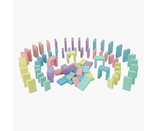 アズワンカタログ掲載品 木製パステルカラードミノたおし500 大 CC1850 販売単位：1個