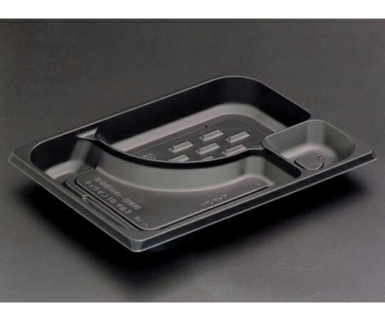 リスパック 饗膳 10 中皿3 黒 1ケース（50個×12セット入） RHHK141 販売単位：1ケース(50個×12セット入)