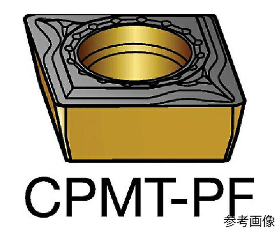 サンドビック コロターン111 旋削用ポジチップ(120) 5015 1セット(10個入) CPMT060202PF 販売単位:1セット(10個入)