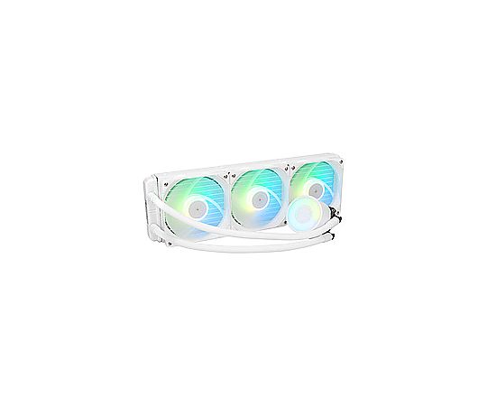 オウルテック 水冷CPUクーラー 120mmファンx3 [LGA1366/115x/1200/1700/2066/2011・AM2/AM3/AM4/AM5] ホワイト OWL-LCP360ARGB-WH 販売単位：1個
