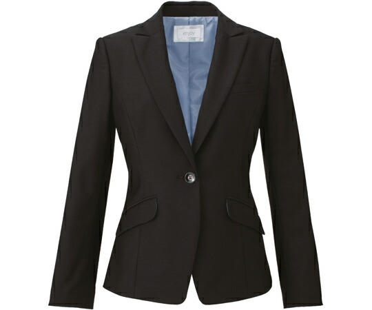 カーシーカシマ ENJOY 上衣 AIR FIT SUITS AIR KNIT WOOL 黒いこと 15号 EAJ586 売りわたすユニット：1枚