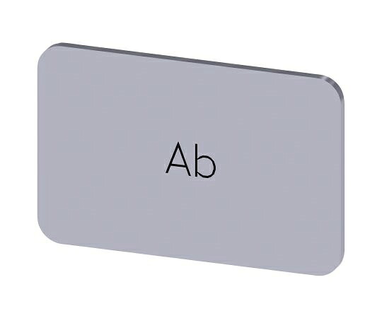 Siemens 凡例プレート 1袋（10個入） 3SU1900-0AD81-0AE0 販売単位：1袋(10個入)