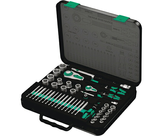 Wera ソケット＆ビット仕掛ける 43点入 160785 売りわたすユニット：1仕掛ける(43点入)