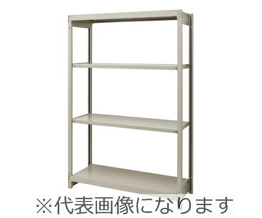 瀬戸内スチール 軽量ラック/段ボルトレス 総耐荷重750kg 1FH-6445-5GY 販売単位：1セット