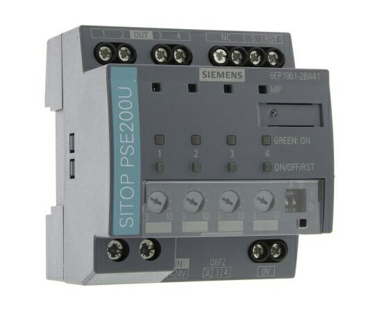 Siemens DINレール取付け用スイッチング電源 出力：10A 24V dc/ 6EP1961-2BA41 販売単位：1個 67,788円