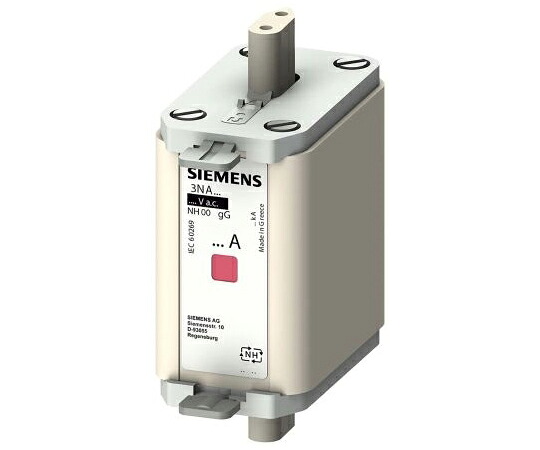 Siemens センタータグヒューズ 定格電流 100A 500V ac 1袋（3個入） 3NA6830-7 販売単位：1袋(3個入)