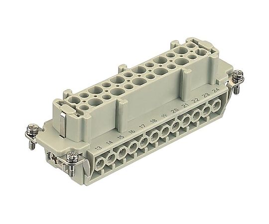 Harting 角型 HAN 挟みいれる レセプタクル 24WAY 螺旋釘 09330242701 売りわたすユニット：1個