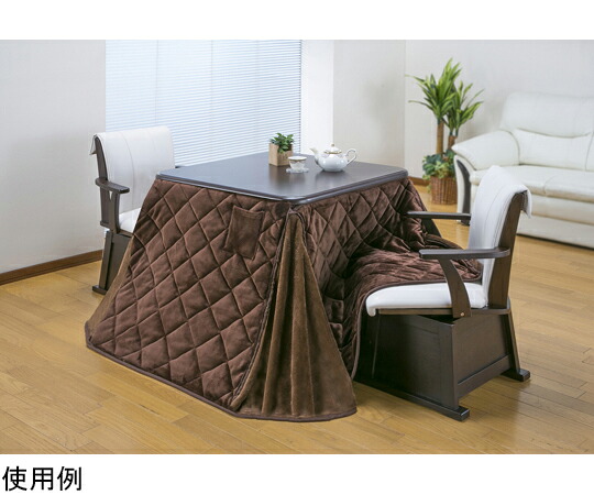 ファミリー・ライフ ダイニングこたつフルセット 幅80cm用 テーブル+布団+チェア2脚 03979 販売単位：1箱