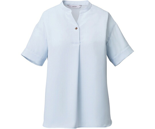 カーシーカシマ ENJOY スキッパープルオーバーブラウス SOFT STRETCH GEORGETTE サキソフォン 15号 ESB780 売りわたすユニット：1枚
