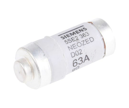 Siemens ボトルヒューズ Neozed 定格電流 63A D02 400V ac 1袋（10個入） 5SE2363 販売単位：1袋(10個入)