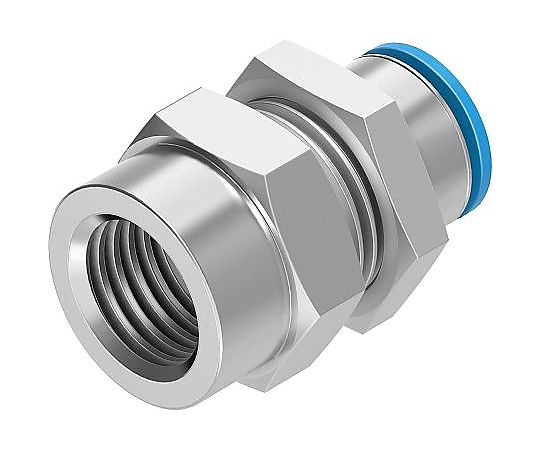 Festo 継手 バルクヘッドネジ形 6 mm QSSF-1/4-6-B 販売単位：1袋(10個入)