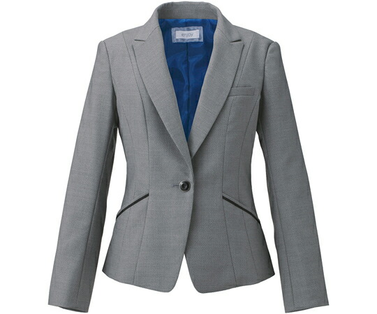 カーシーカシマ ENJOY 上衣 美スラッとSuits COOL DOT 薄墨色 19号 EAJ581 売りわたすユニット：1枚