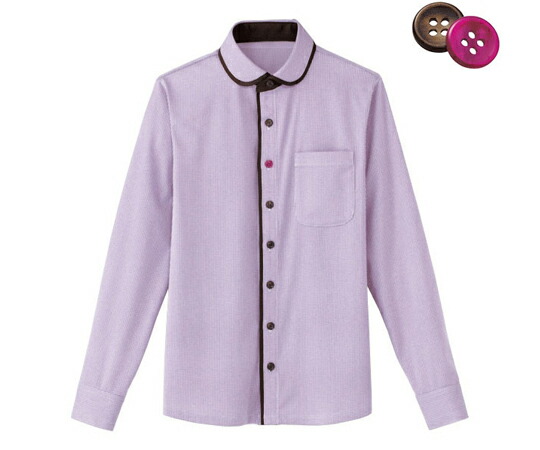 カーシーカシマ HEARTGREEN 長袖ニットシャツ KNITTI SHIRT WAFFLE ぶどう畑 5L HM2658 販売単位：1枚