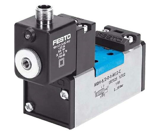 Festo エアソレノイドバルブ MDH（MDH）シリーズ MDH-5/2-D-1-FR-M12D-C 販売単位：1個