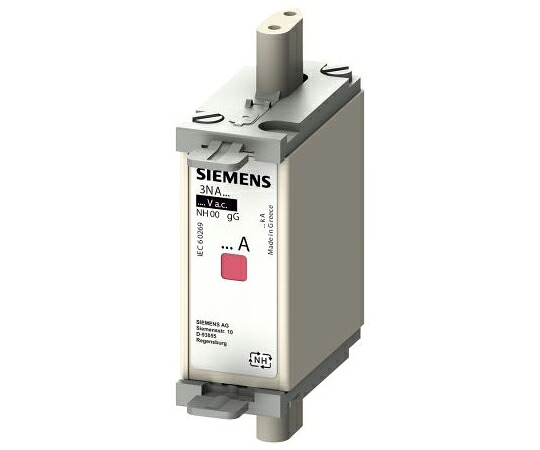 Siemens センタータグヒューズ 定格電流 16A 400V 1袋（3個入） 3NA6805-4 販売単位：1袋(3個入)