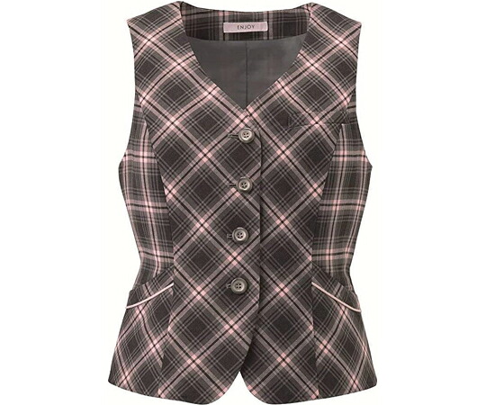 カーシーカシマ ENJOY より良い CLAIRE CHECK サクラ色 11号 EAV722 売りわたすユニット：1枚