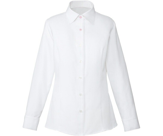 カーシーカシマ ENJOY プルオーバートップ CLEAR BLOUSE さくら色×白いこと 15号 EWB484 売りわたすユニット：1枚