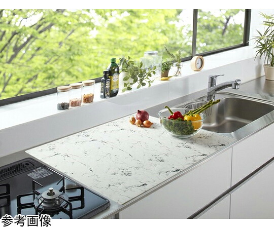 三喜実業 ふわピタ！フルサイズケイ素樹脂膳立て台引っ敷き 60×90珊 マーブル調 a3415810 売りわたすユニット：1書き割り