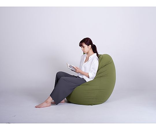 アズワンカタログ掲載品 ビーズバッグチェア ラージ グリーン 販売単位:1個