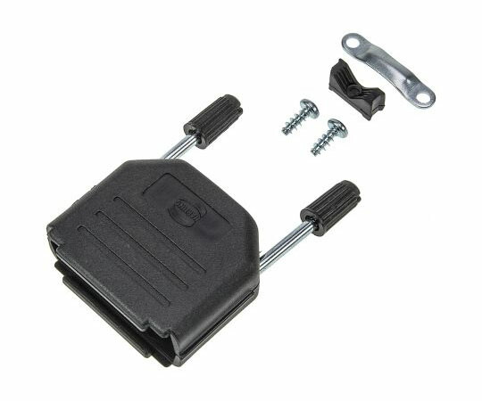 Harting D-subコネクタ用バックシェル ストレート 15 極 サーモプラスチック 1箱（10個入） 09670150424 販売単位：1箱(10個入)