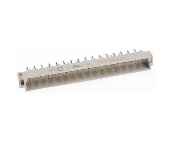Harting DIN41612コネクタ オス 32極 3列 2.54mm ピッチ 1箱（20個入） 09031326921 販売単位：1箱(20個入)