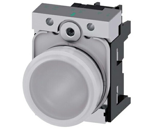 Siemens パイロットランプ 表示灯 LED灯 SIRIUS ACTシリーズ 金属 白 金属 3SU1152-6AA60-1AA0 販売単位：1個