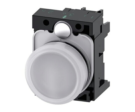 Siemens パイロットランプ 表示灯 LED灯 SIRIUS ACTシリーズ プラスチック 白 プラスチック 3SU1106-6AA60-1AA0 販売単位：1個