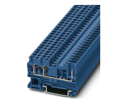 フエニックス・コンタクト 接続式端子台 プラグイン、スプリングケージ 5-TWIN/ 1P BU ST 2シリーズ 24A 1袋(50個入) 3042104 販売単位:1袋(50個入)