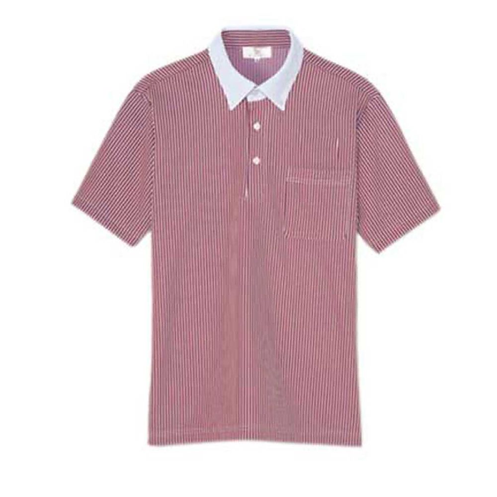 KIRAKU（トンボ） ニットシャツ ワイン 4L（身丈80cm） CR205-18 4L 販売単位：1枚