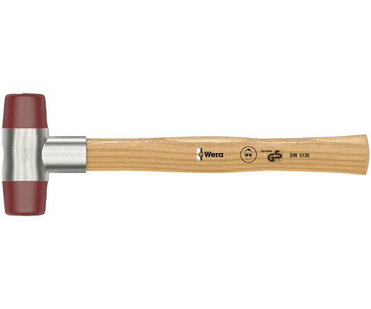 Wera 102 ソフトフェイスハンマー 樹脂ヘッド サイズ#5×320mm 000525 販売単位：1本
