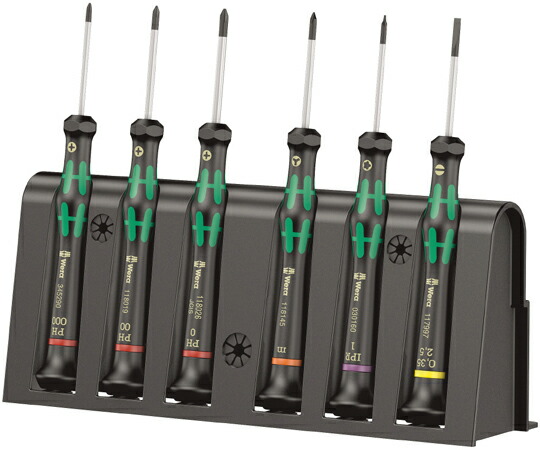 Wera 精密用ドライバーセット 6本組 030181 販売単位：1セット(6点入)