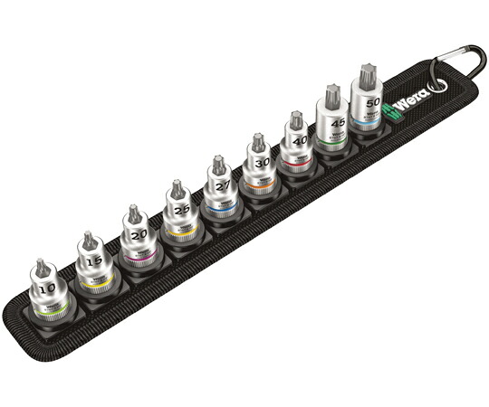 Wera 差込角3/8SQ トルクスビットソケットセット 9点 003972 売りわたすユニット：1書き割り(9点入)
