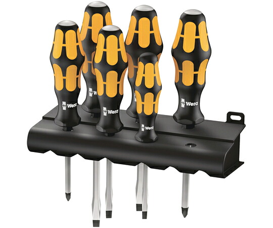 Wera 932/6 突き刺さる 6本組チゼルドライバーセット 018282 売りわたすユニット：1仕掛ける(6点入)
