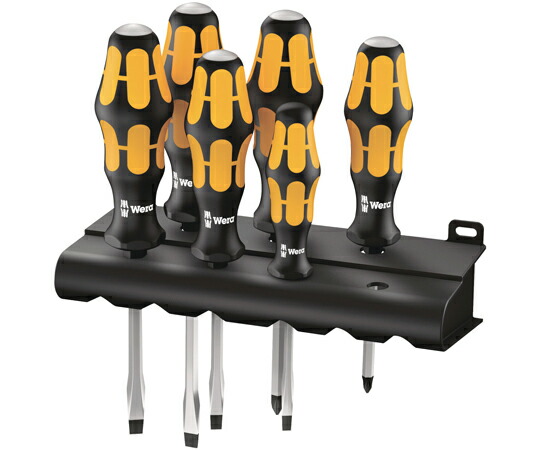 Wera 932/918/6 突き刺さる 6本組チゼルドライバーセット 018287 売りわたすユニット：1仕掛ける(6点入)
