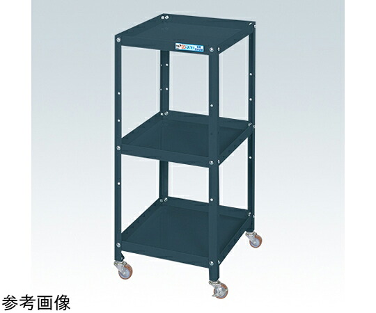 店内全品ポイント5倍★要エントリー★サカエ スペシャルワゴン(軽量/エラストマー車/3段タイプ/W400×D400×H810 ダークグレー) SR-40813ED 1個|Shop de clinic店