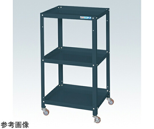 店内全品ポイント5倍★要エントリー★サカエ スペシャルワゴン(軽量/ナイロンウレタン車/3段タイプ/W750×D500×H880 ダークグレー) SR-75883NUD 1個|Shop de clinic店