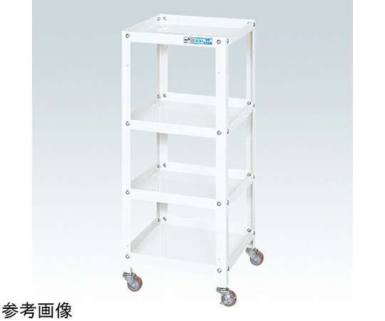 店内全品ポイント5倍★要エントリー★サカエ スペシャルワゴン（軽量/ナイロンウレタン車/4段タイプ/W350&times;D420&times;H880 ホワイト） SR-34884NUW 1個｜Shop de clinic店