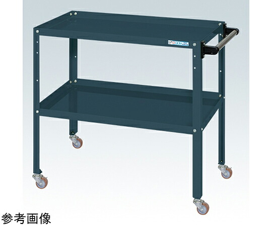 店内全品ポイント5倍★要エントリー★サカエ スペシャルワゴン（ナイロンウレタン車/2段タイプ/取手付/W540&times;D450&times;H740 ダークグレー） SR-54742TNUD 1個｜Shop de clinic店