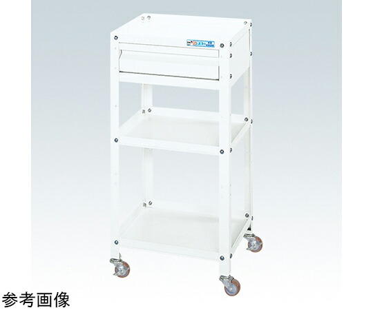 店内全品ポイント5倍★要エントリー★サカエ スペシャルワゴン(軽量/ナイロンウレタン車/引出し1段付/W540×D450×H810 ホワイト) SR-54813ANUW 1個|Shop de clinic店