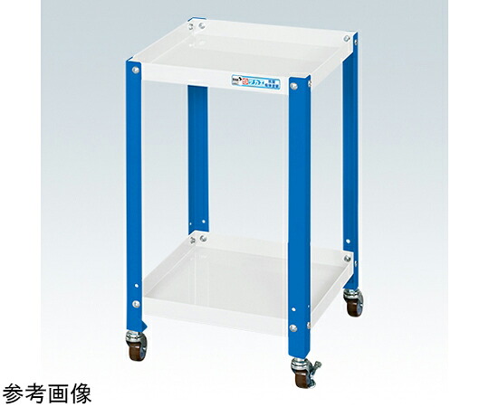 店内全品ポイント5倍★要エントリー★サカエ スペシャルワゴン(ナイロンウレタン車/2段タイプ)W350×D350×H600 ホワイト・ブルー SR-33602NUWB 1個|Shop de clinic店