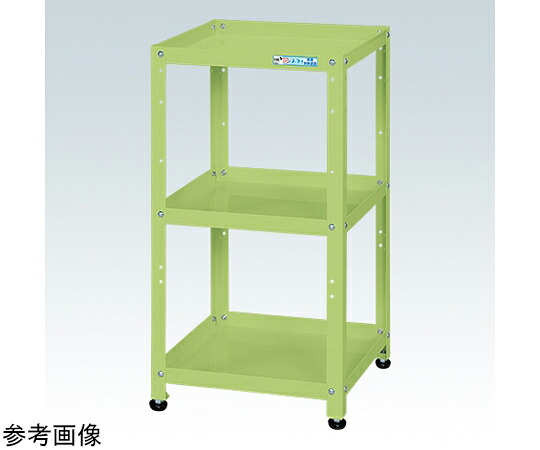 店内全品ポイント5倍★要エントリー★サカエ スペシャルワゴン(3段/固定タイプ)W500×D500×H770 グリーン SN-50773G 1個|Shop de clinic店