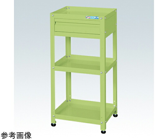 店内全品ポイント5倍★要エントリー★サカエ スペシャルワゴン（引出付/固定タイプ）W350&times;D350&times;H840 グリーン SN-33843AG 1個｜Shop de clinic店