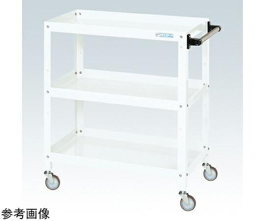 店内全品ポイント5倍★要エントリー★サカエ スペシャルワゴン(重量/サイレントゴム車/3段タイプ)W750×D450×H880 ホワイト SRJ-74883SRW 1個|Shop de clinic店
