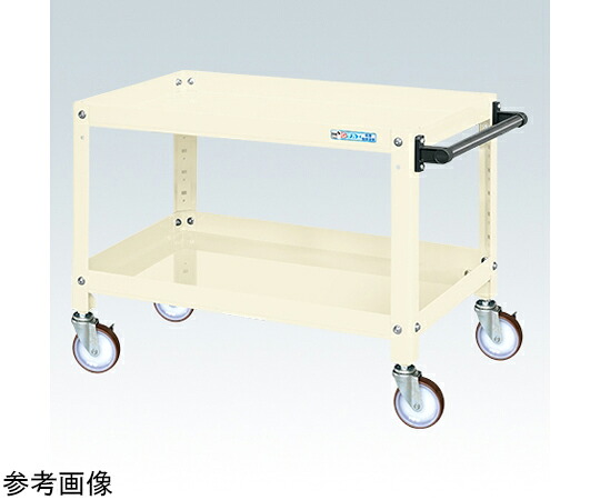 店内全品ポイント5倍★要エントリー★サカエ スーパーワゴン（ゴム車/2段タイプ/ねじ込み式キャスター）W750&times;D500&times;H600 アイボリー SAS-75602RI 1個｜Shop de clinic店 27,827円