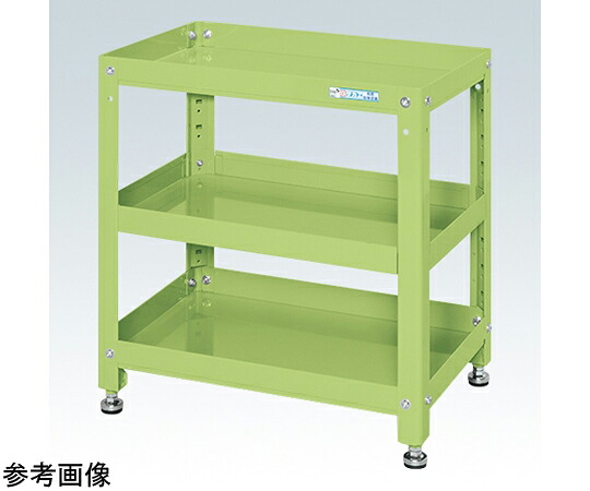 店内全品ポイント5倍★要エントリー★サカエ スーパーワゴン(3段タイプ)W750×D500×H650 グリーン SASN-75653G 1個|Shop de clinic店