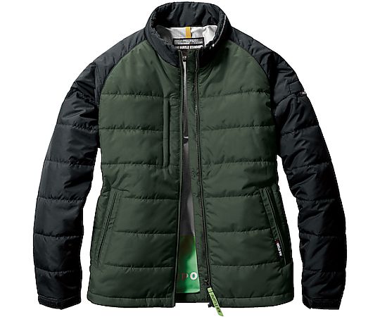 店内全品ポイント5倍★要エントリー★バートル 軽防寒ジャケット ミルスグリーン 7420-14-3L 1着｜Shop de clinic店